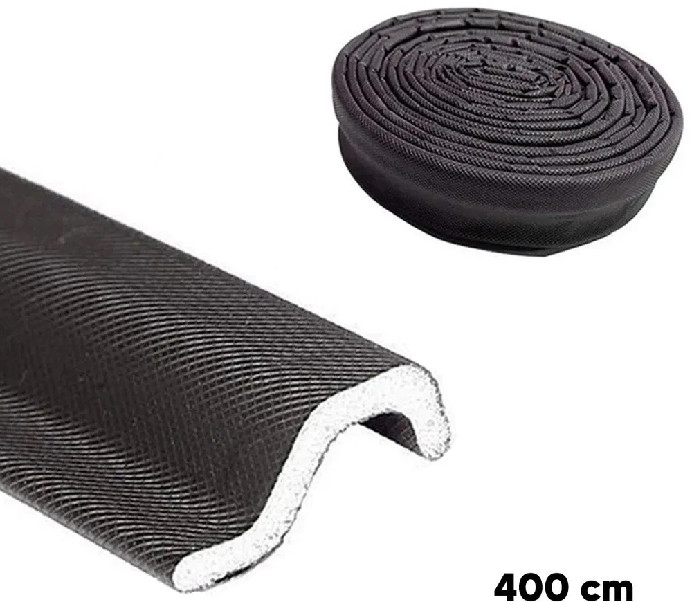 ATL Juoda 400 cm ilgio lipni langų ir durų sandarinimo juosta