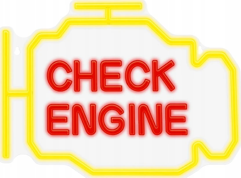 Plastrol Neoninis PLEXI LED CHECK ENGINE geltonas raudonas NNE21 Neolia