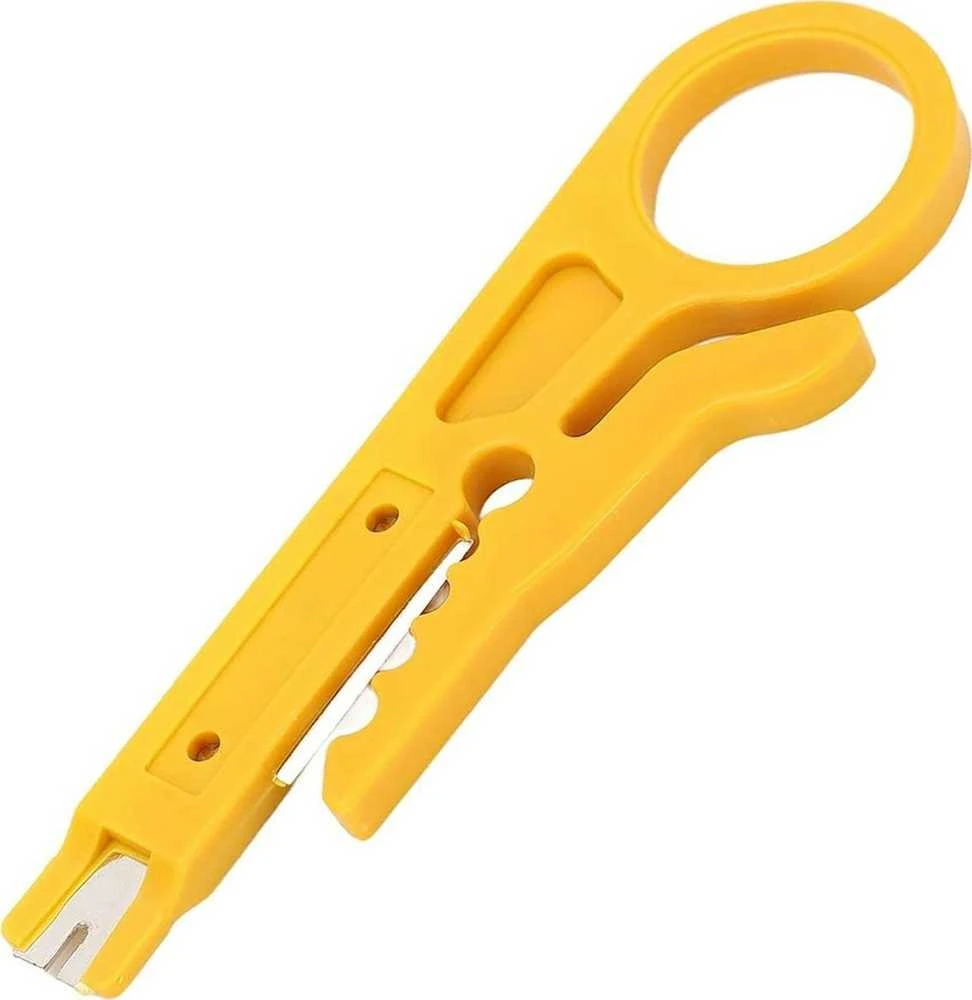 ATL Izoliacijos nuėmėjas su peiliuku RJ45, 9 cm, geltonas