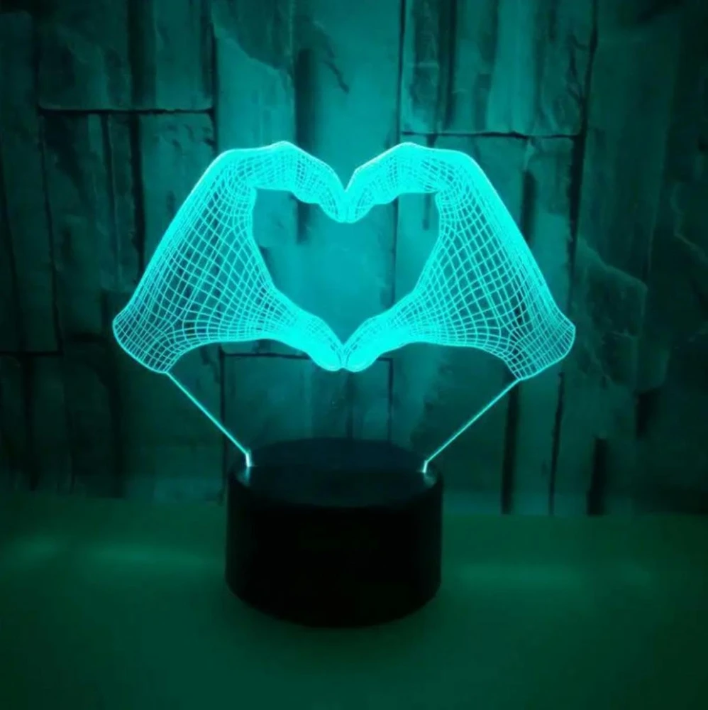 ATL Naktinė lempa LED su 3D rankų forma