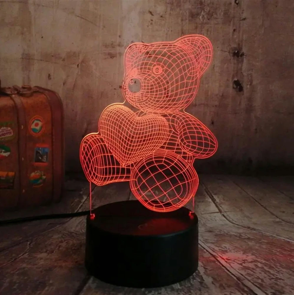 ATL LED lempa meškiuko formos