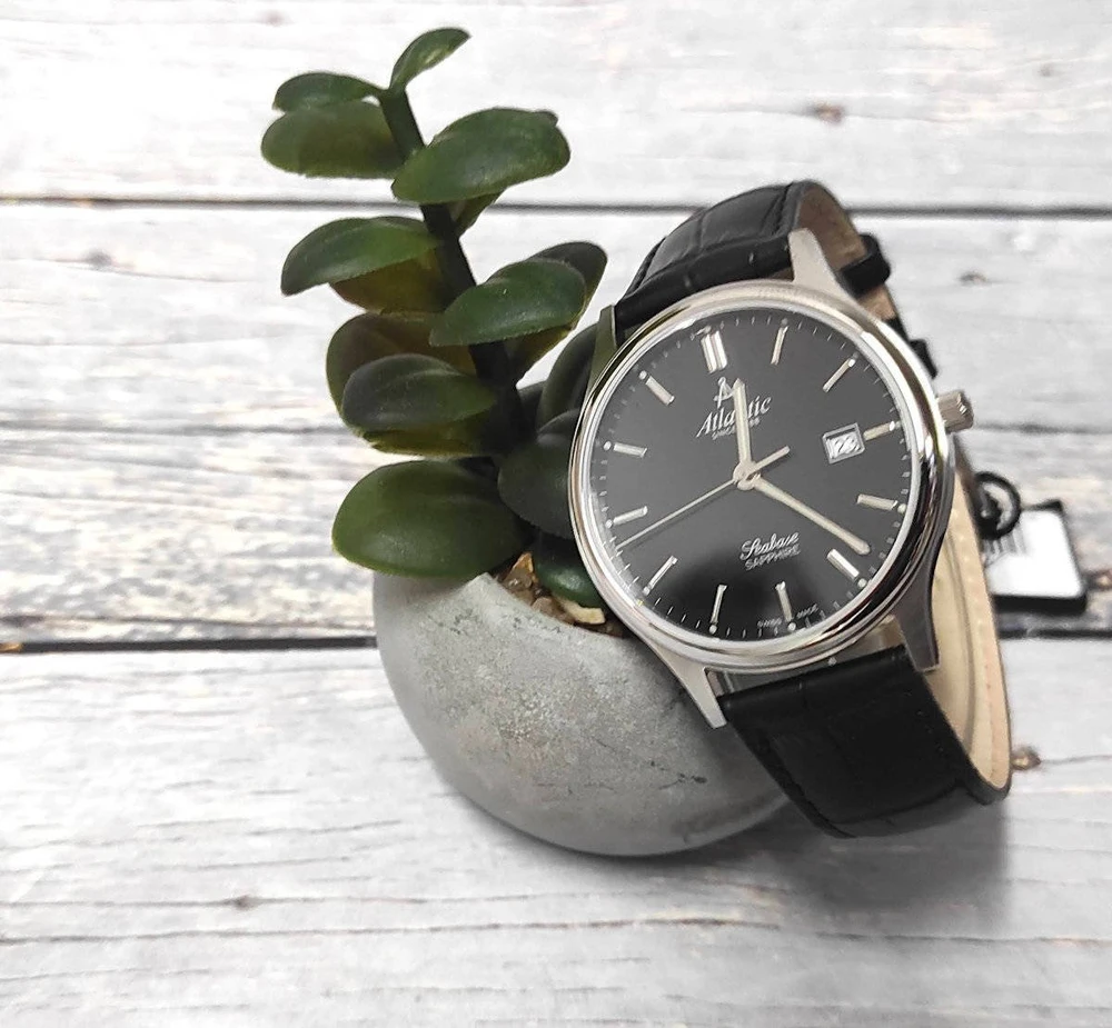 Laikrodis „Atlantic“ „Seabase 60343.41.61 Sapphire 50M“.