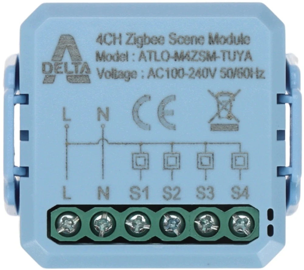 Apti Itst Išmanusis scenų modulis ATLO-M4ZSM-TUYA ZigBee, Tuya Smart