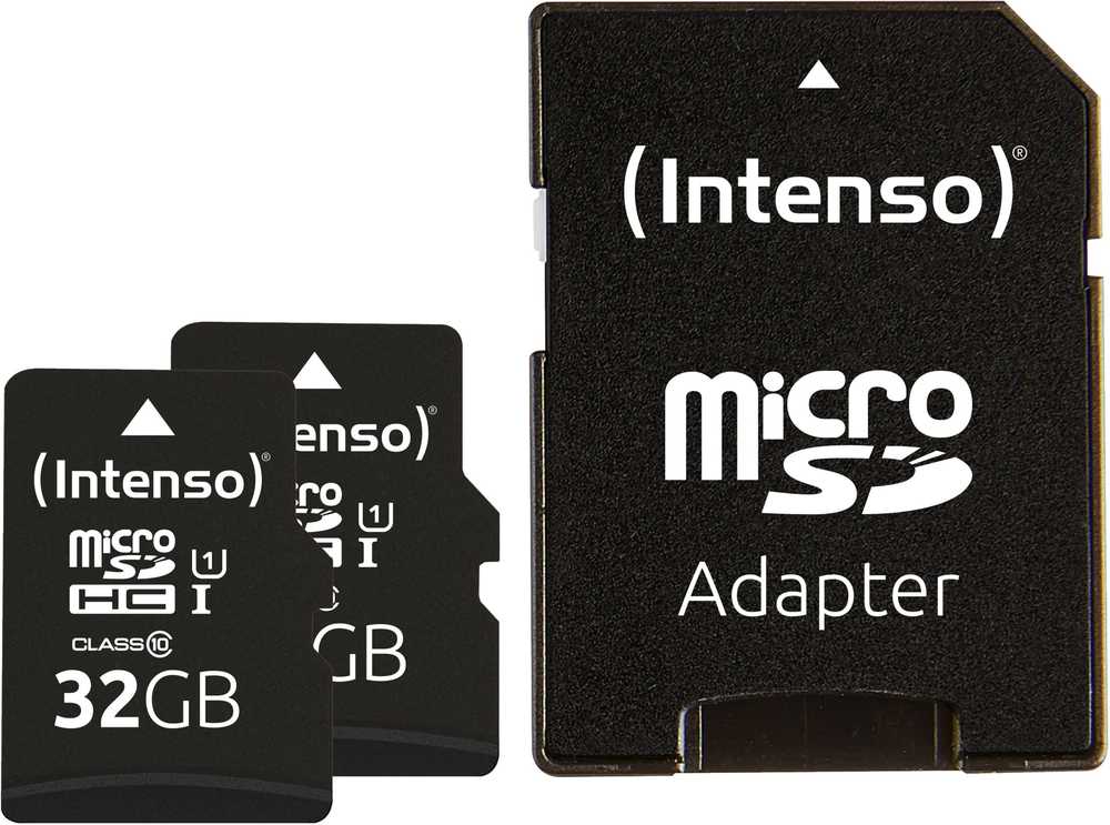 Atminties kortelė Karta Intenso Premium double pack Micro SD SDHC 32GB UHS-I (3423482)