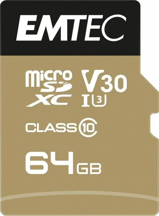 Karta Emtec Speedin Pro Micro SDXC 64 GB 10 klasės UHS-I/U3 A1 V30 (ECMSDM64GXC10SP)