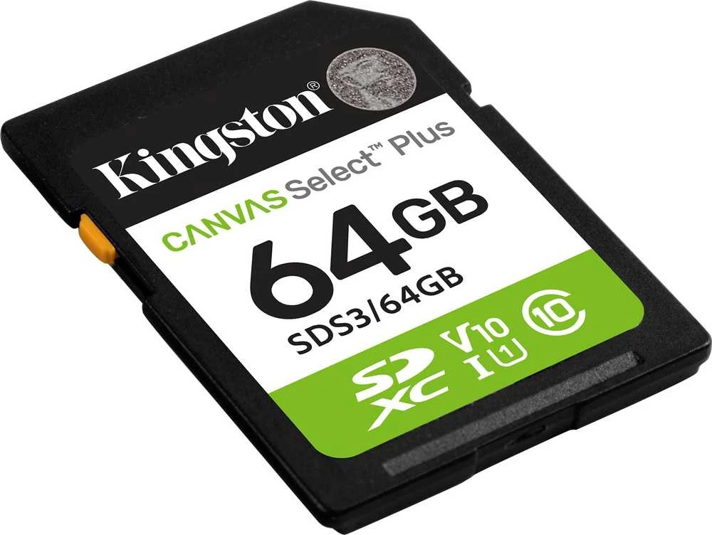 Kingston 64 GB SD kortelė iš arčiau