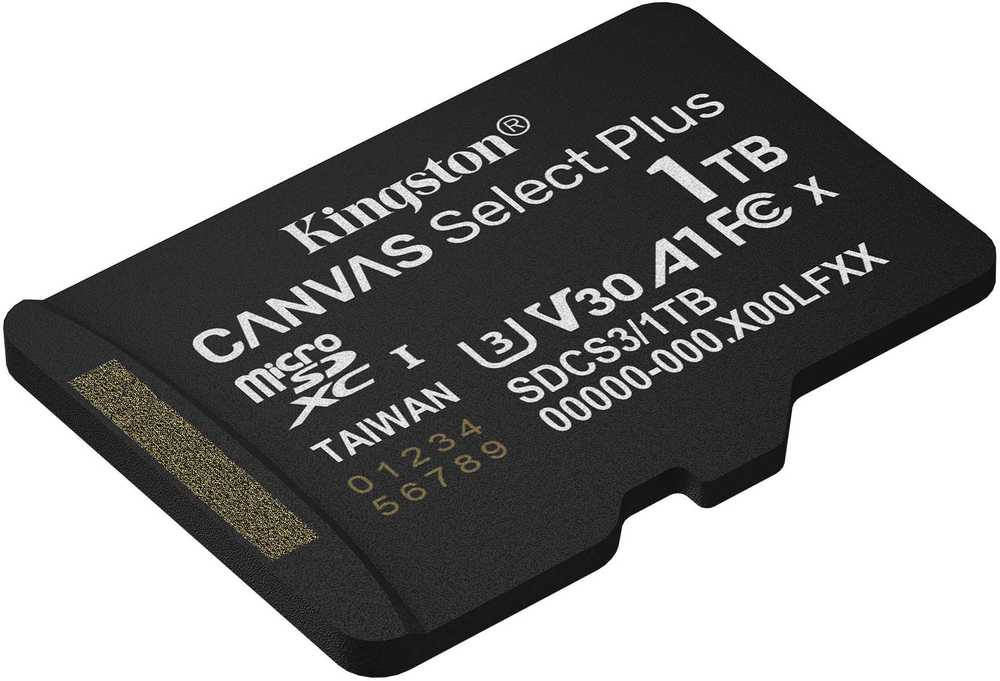 Atminties kortelė KINGSTON 1 TB mikrofoninė SDXC atmintinė „Canvas Select Plus“