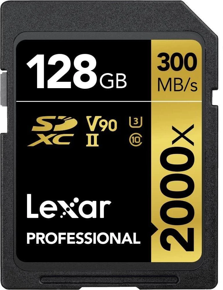 Atminties kortelė LEXAR PRO 2000X SDHC / SDXC UHS-II U3(V90) R300 / W260 (be kortelių tvarkytuvo) 128 GB