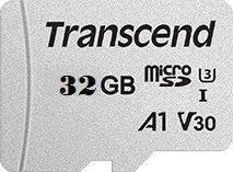 Atminties kortelė su adapteriu Transcend microSDHC USD300S 32GB CL10 UHS-I iki 95MB/S