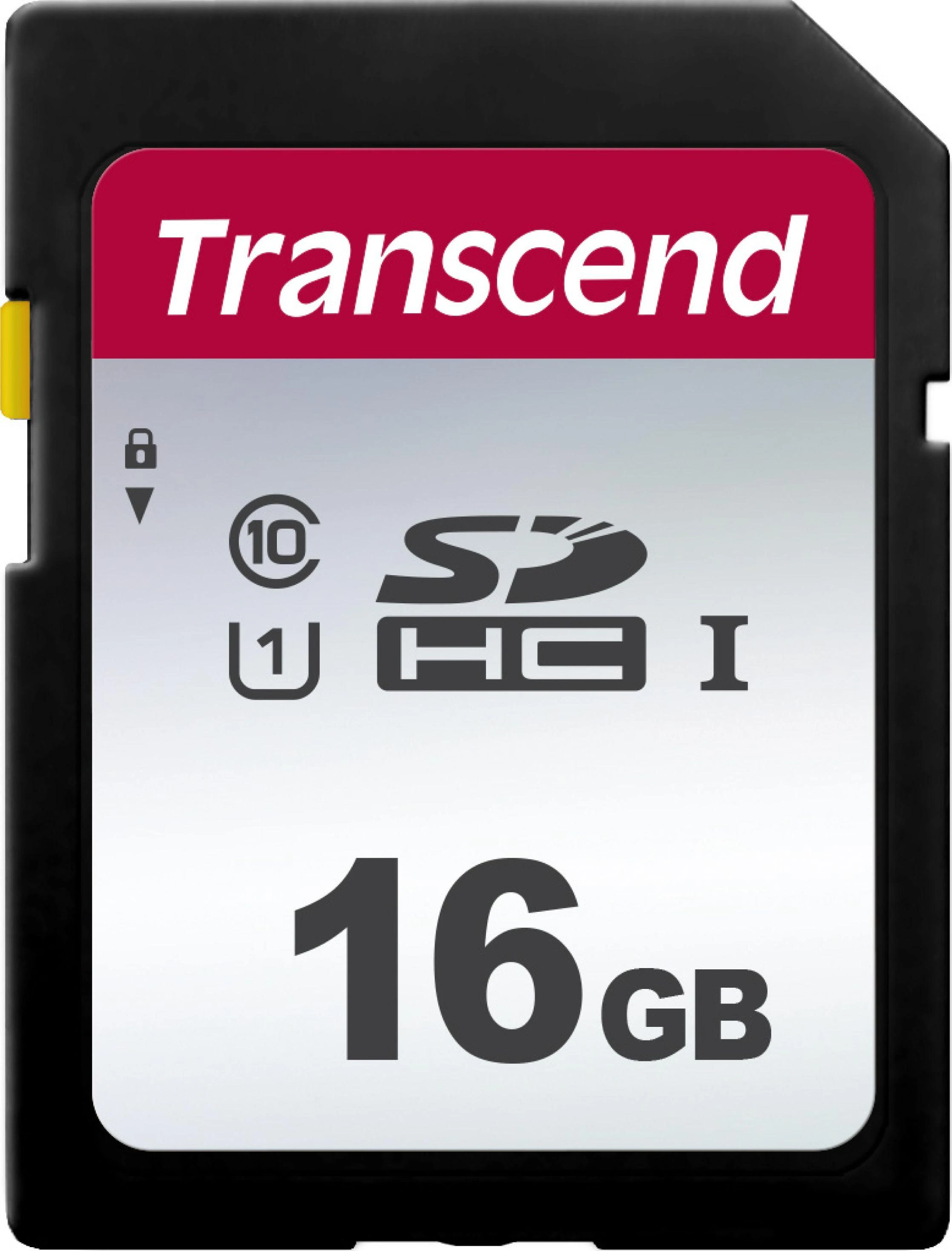 Transcend 16GB SD kortelė iš priekio