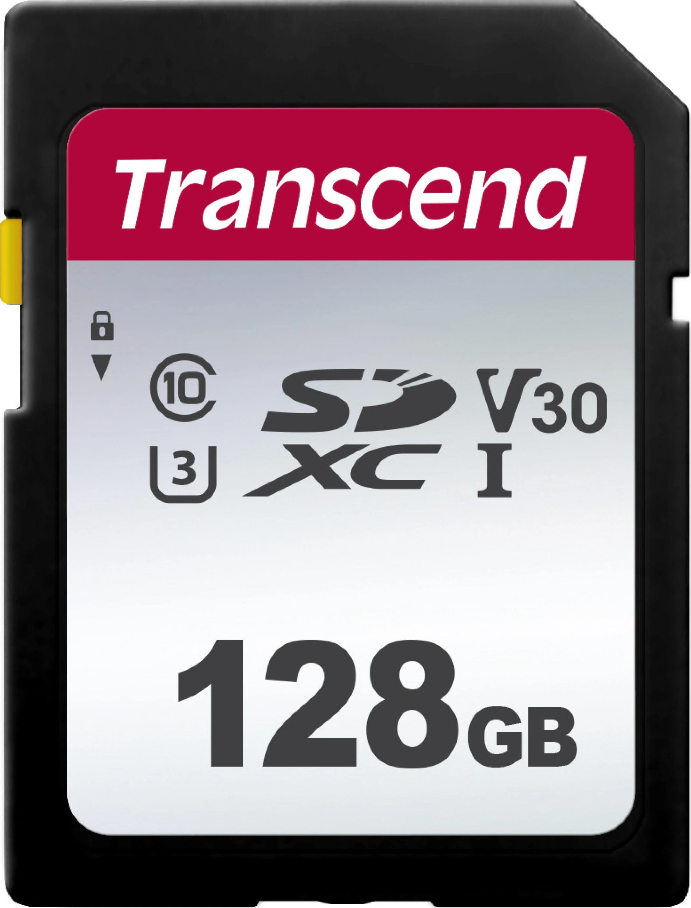Transcend 128GB SD kortelė su užrakto jungikliu