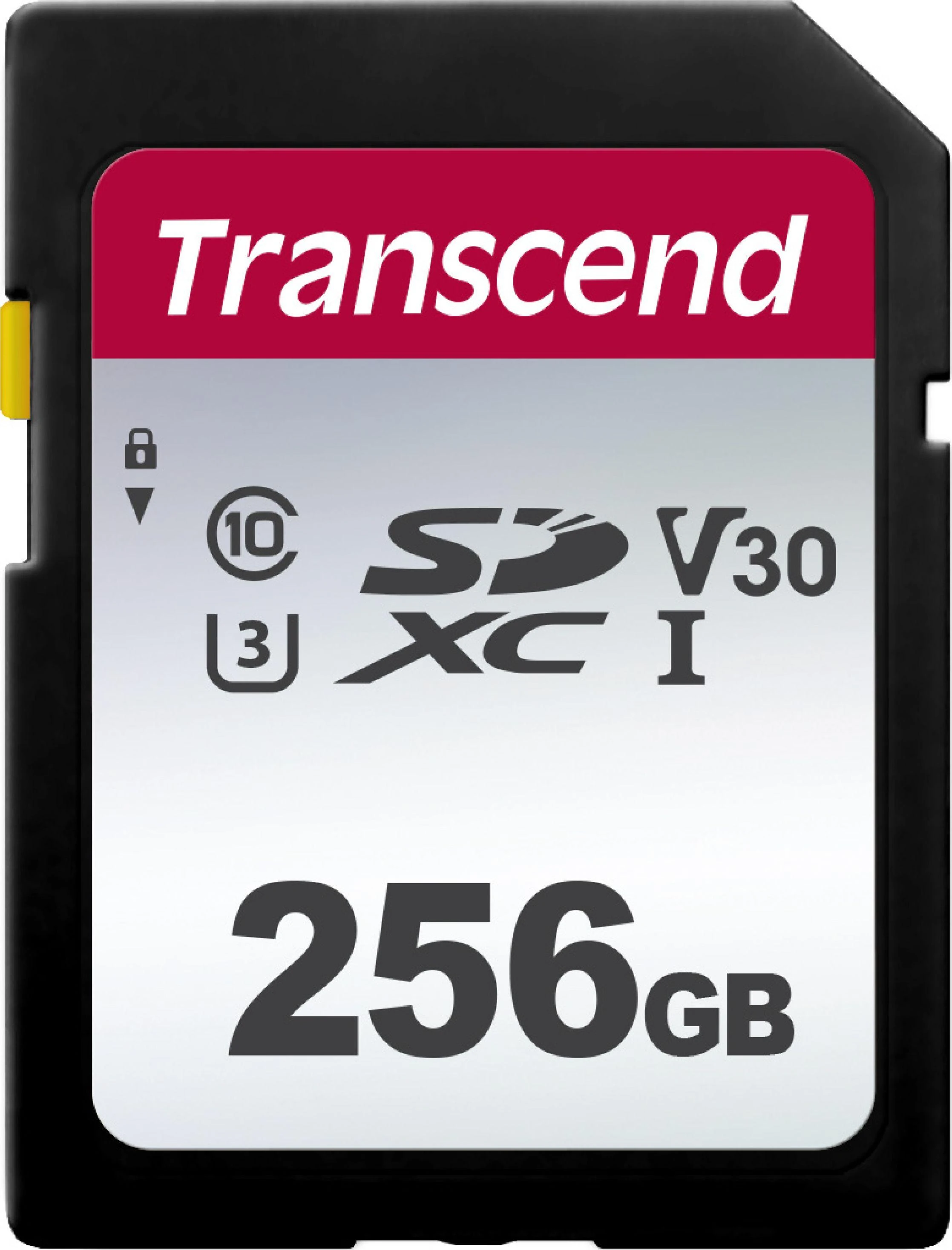 Transcend SDXC 256GB atminties kortelė su užrakto jungikliu