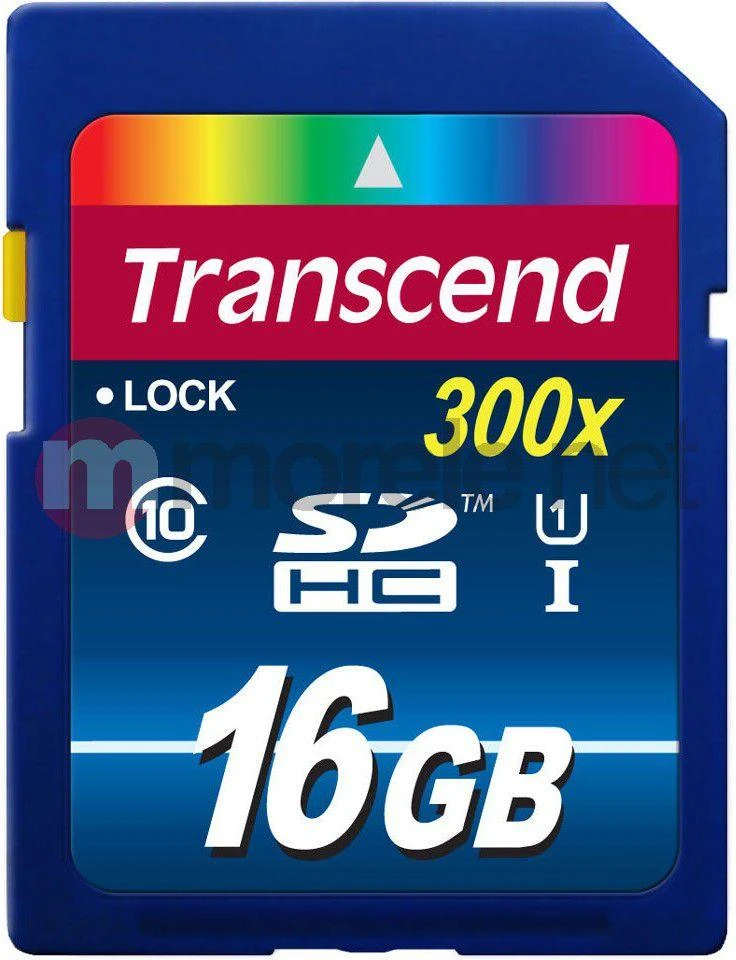 Transcend 16GB SDHC kortelė su 300x greičio žyma