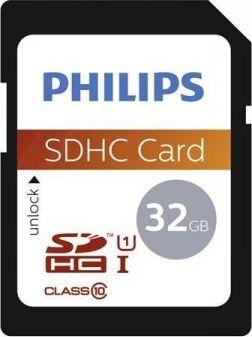Atminties kortelė „Philips“ SDHC kortelė 32 GB, 10 klasės UHS-I U1