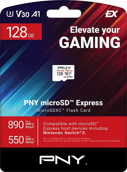 Atminties kortelė Pny Technologies Karta PNY MicroSD Express MicroSD 128GB (P-SDU128P31880EXP-GE)