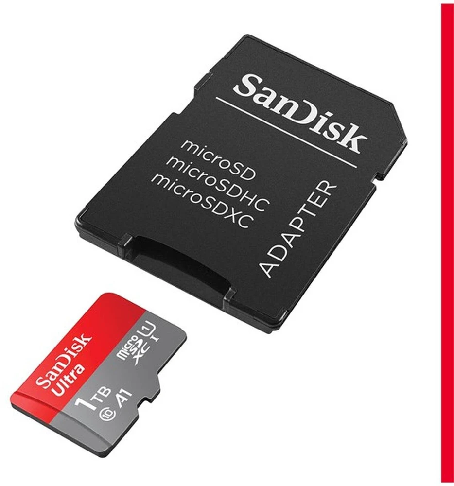 Atminties kortelė Karta PNY Sandisk Ultra PLUS micro SDXC karta 1TB UHS-I, V10, U1, C10, (200MB/s) (SDSQUBQ-1T00-GN6MA)