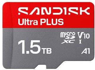Atminties kortelė Karta PNY Sandisk Ultra PLUS micro SDXC karta 1,5TB UHS-I, V10, U1, C10, (200MB/s) (SDSQUBQ-1T50-GN6MA)