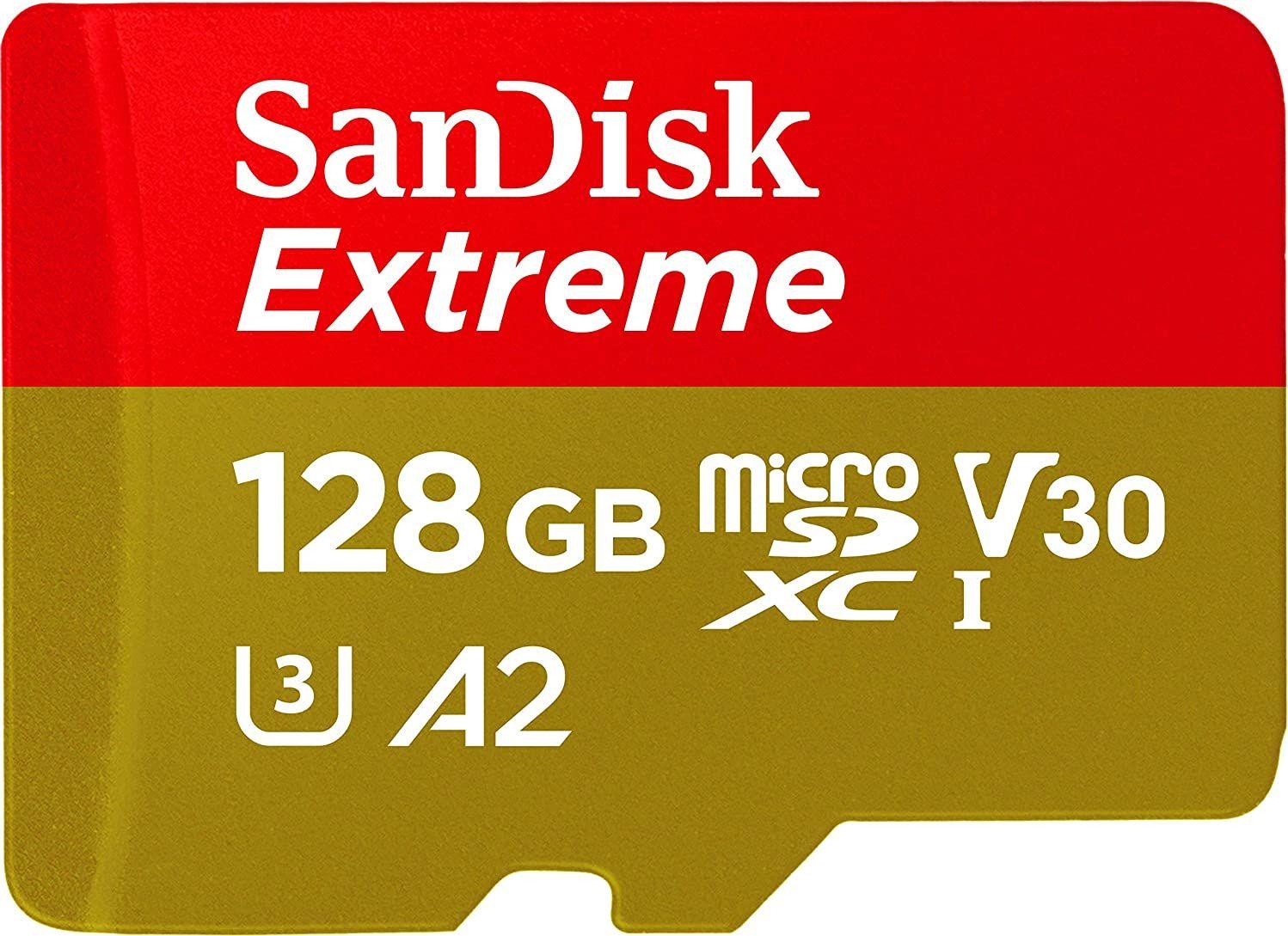 Atminties kortelė SanDisk microSDXC Extreme 128GB 190/90 MB/s UHS-I U3