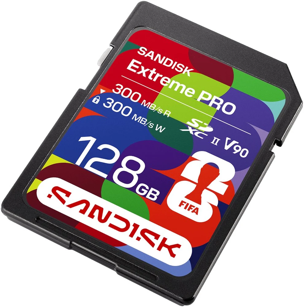 Atminties kortelė Karta SanDisk Extreme PRO FIFA World Cup 2026 Edition SDXC UHS-II 128GB V90 UHS-II (SDSDXDM-128G-GN4IH)