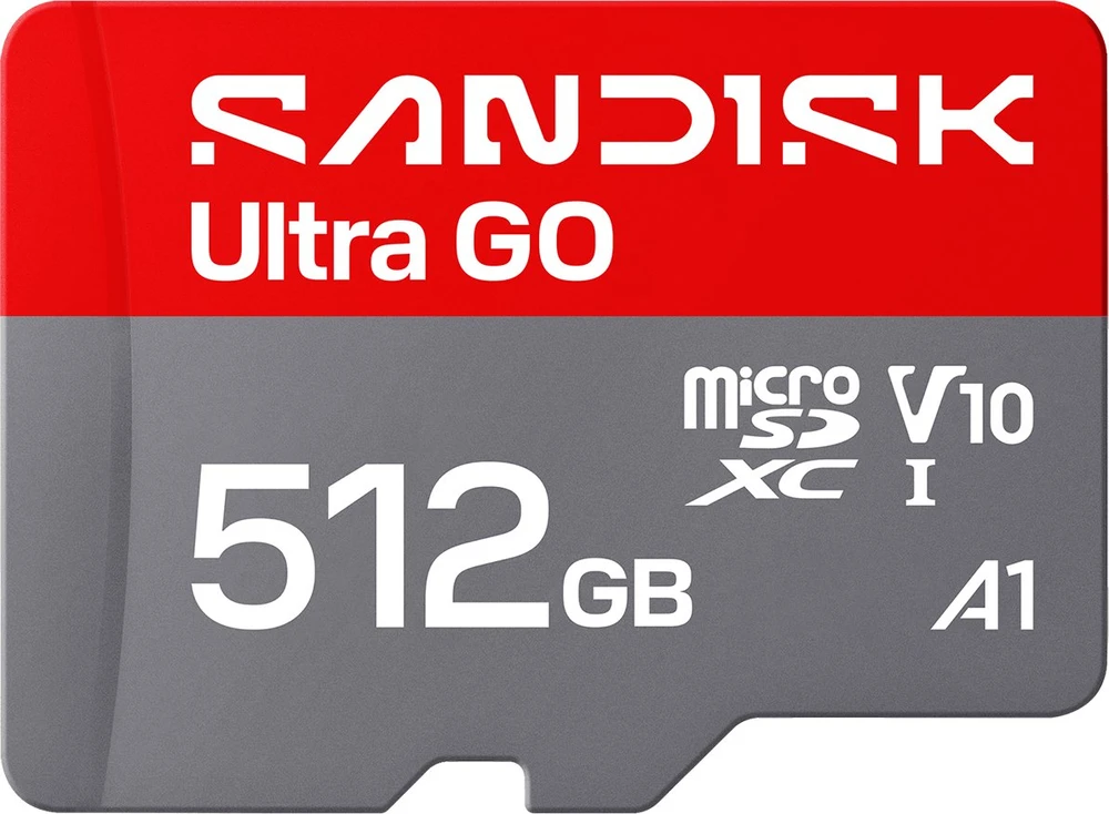 Atminties kortelė Karta SanDisk Ultra GO Micro SDXC 512 GB Class 10 UHS-I/U1 A1 V10 (SDSQUGN-512G-GN6MN)