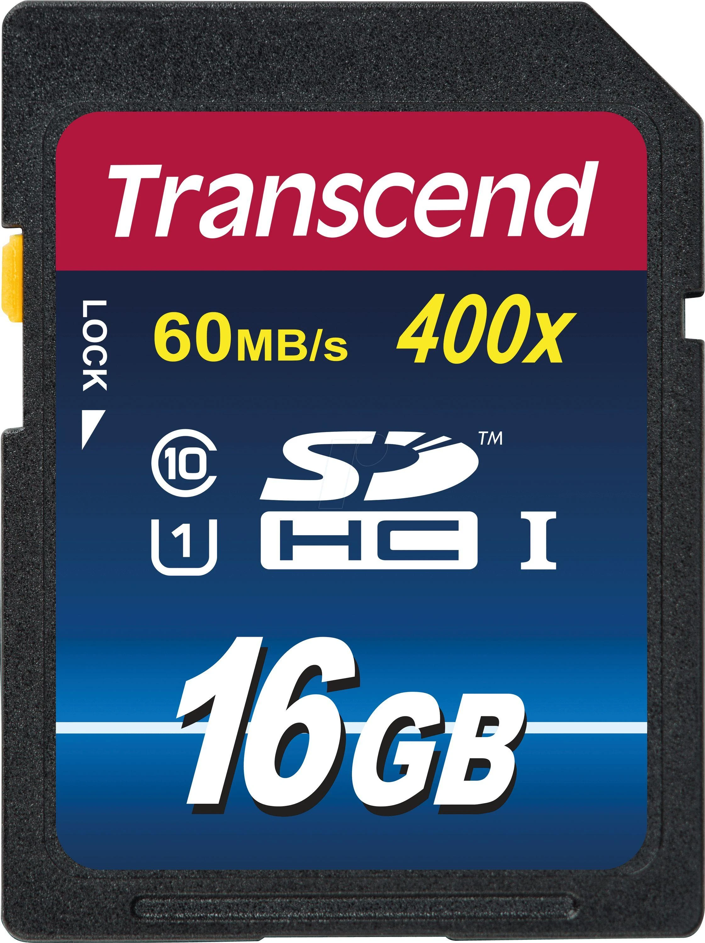 Transcend SDHC kortelė, 16GB talpa