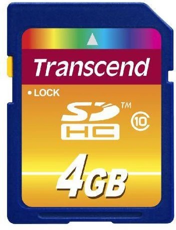 Atminties kortelė Transcend SDHC 4GB Class 10