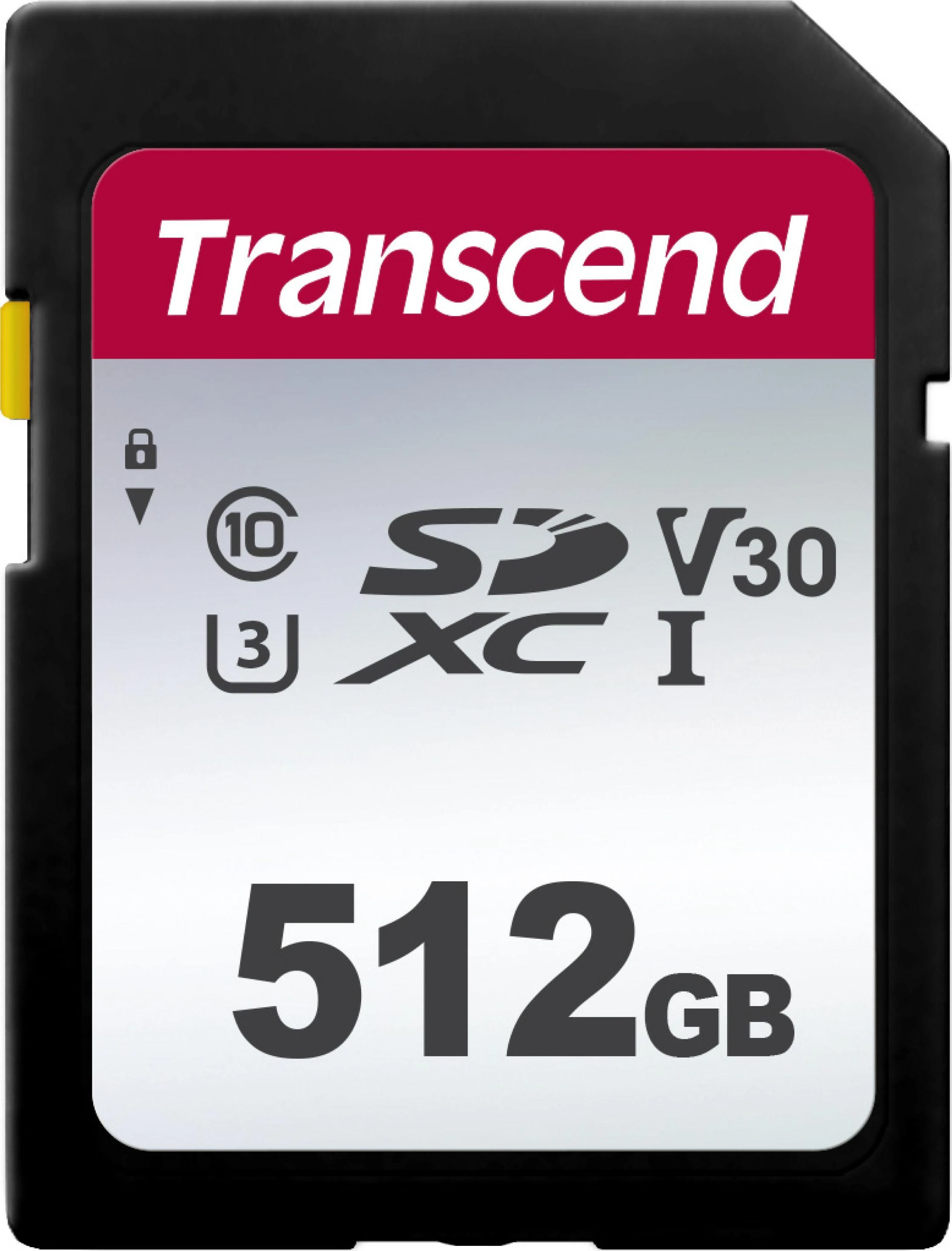 Transcend 512GB SD kortelė su V30 ir UHS-I žymomis