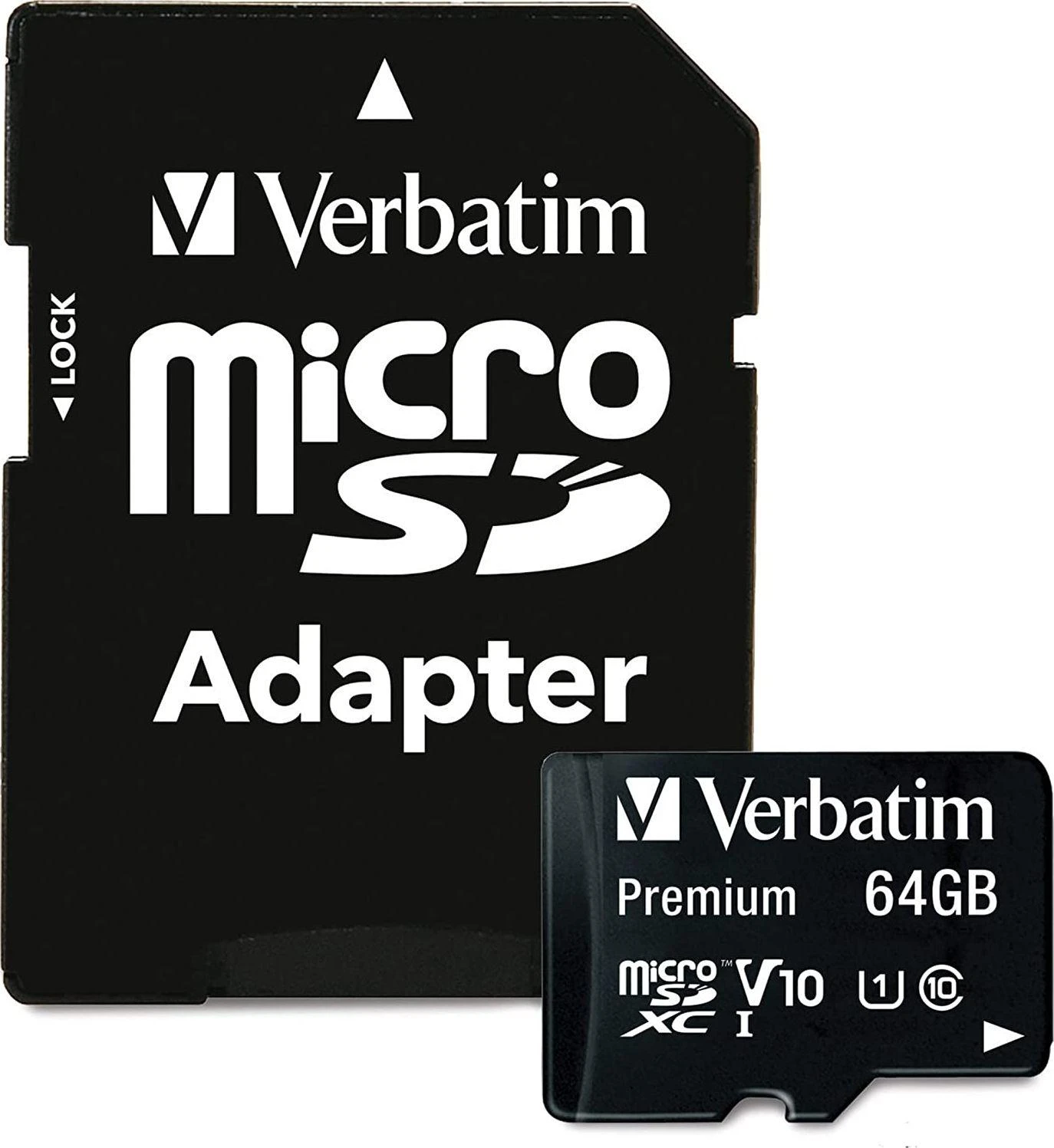 Atminties kortelė Verbatim Micro SDXC 64GB Class 10 su adapteriu