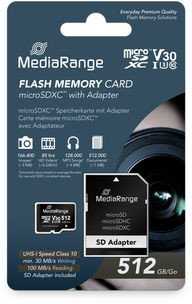 Karta MediaRange MR947 Micro SDXC 512GB UHS-I Klasa 10