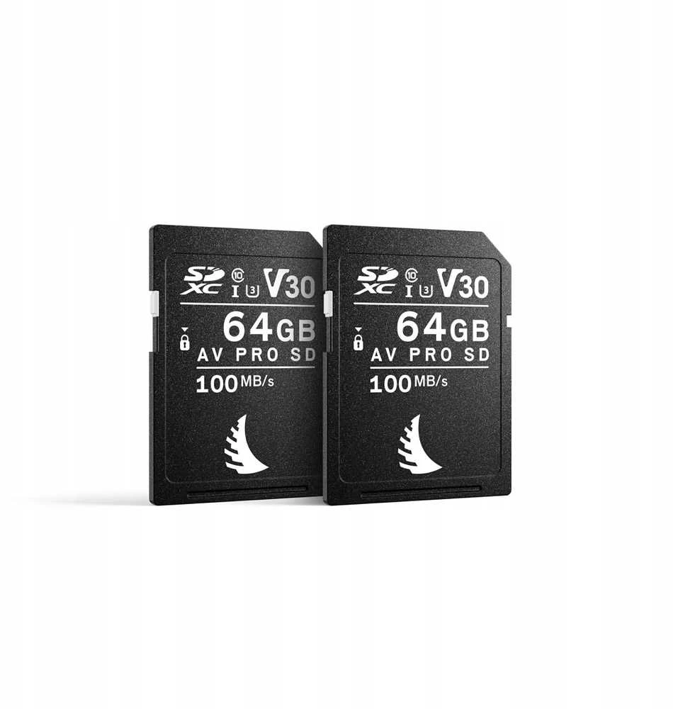 Dvi Angelbird 64GB V30 SDXC atminties kortelės