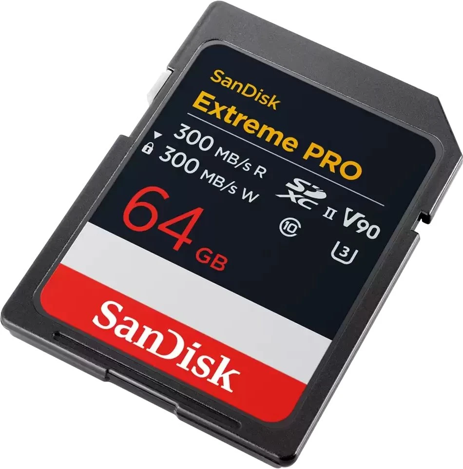 Atminties kortelė SanDisk ExtremePRO SDXC V90 64GB 300MB UHS-II SDSDXDM-064G-GN4IN