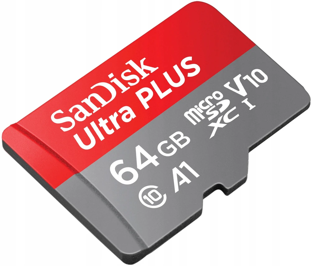 Atminties kortelė Karta SanDisk Ultra Plus Micro SDXC 64GB A1 UHS-I Class 10