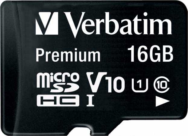 Atminties kortelė Karta Verbatim Premium Micro SDHC 16 GB Class 10 UHS-I/U1 (44082)