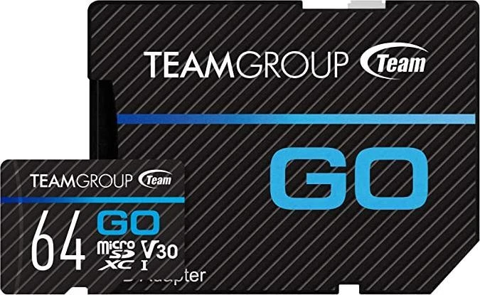 Atminties kortelė Team Group Karta TeamGroup Go Micro SDXC 64 GB 10 klasės UHS-I/U3 V30 (TGUSDX64GU303)