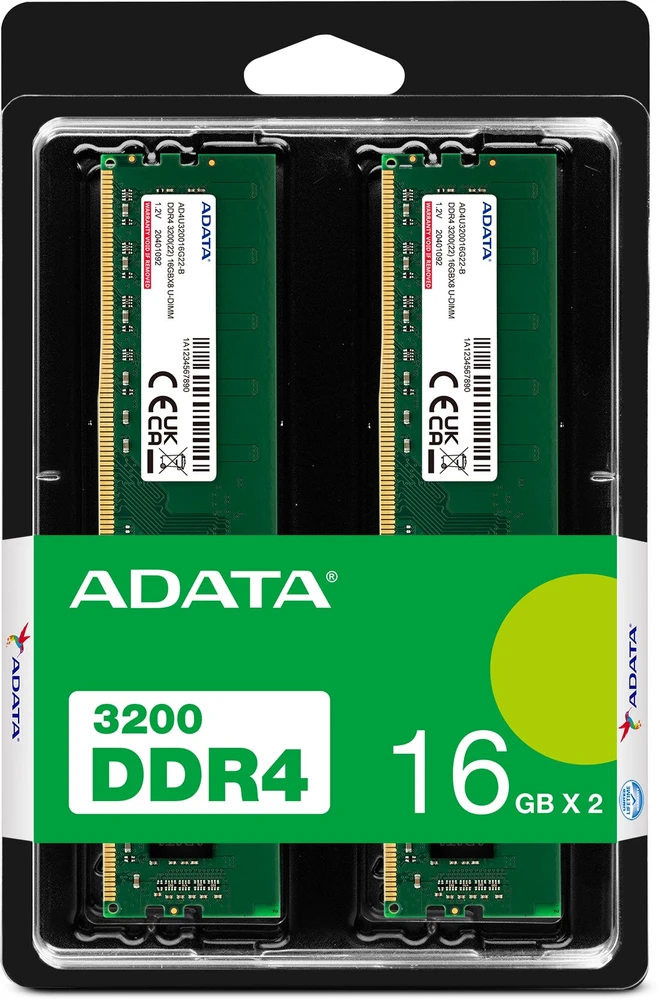 ADATA 32GB DDR4 operatyviosios atminties rinkinys pakuotėje