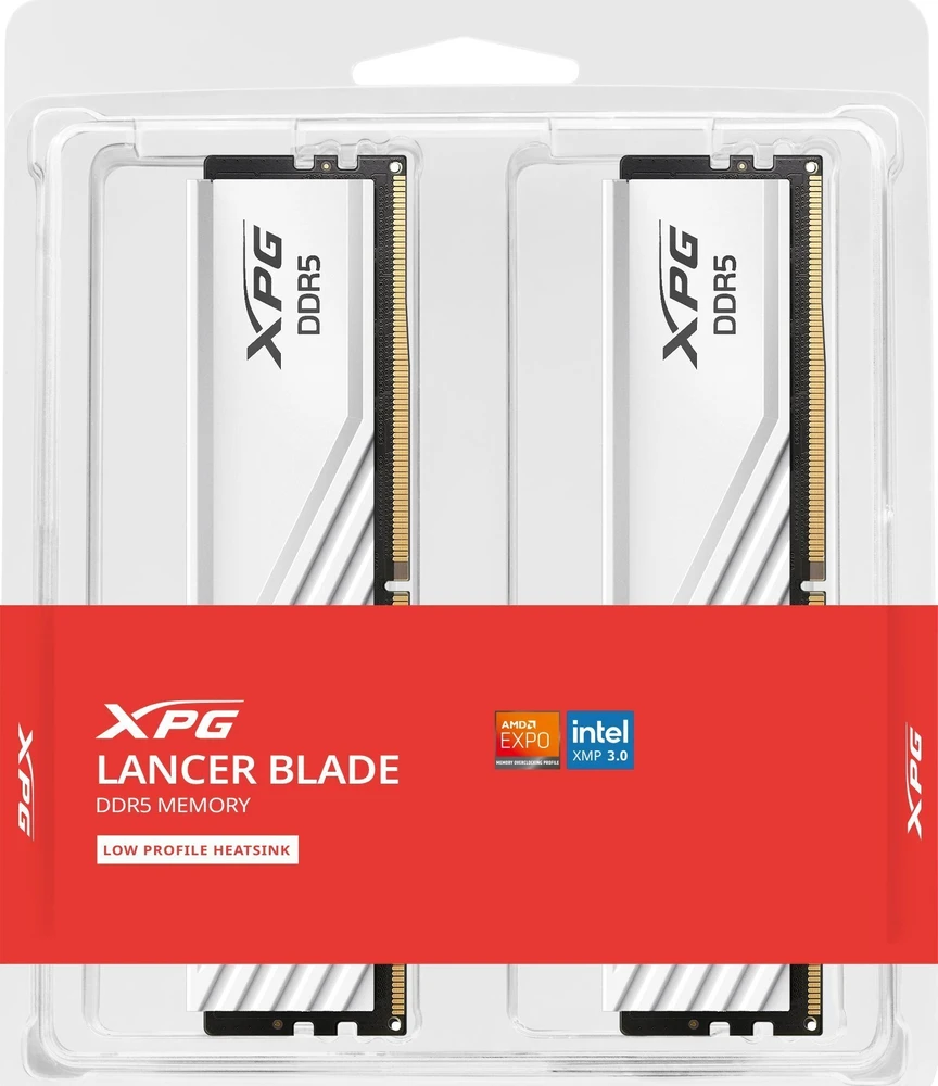 RAM ADATA Atmintis xpg lancer blade ddr5 6400 32gb (2x16) cl32 balta