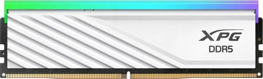 ADATA XPG LANCER BLADE RGB DDR5-6000 RAM, CL36, AMD EXPO, Intel XMP® 32 GB dvigubas rinkinys, baltas