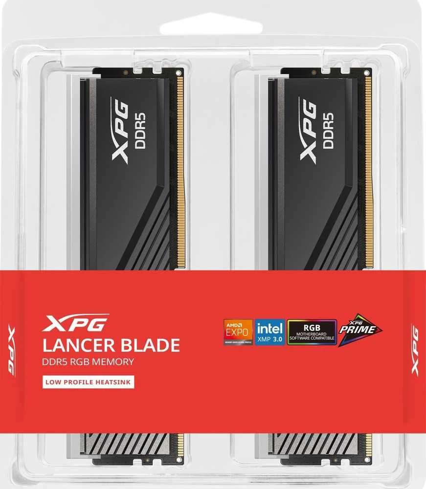 RAM ADATA XPG LANCER BLADE RGB 32GB DDR5 6000MHz UDIMM BK dvigubas paketas