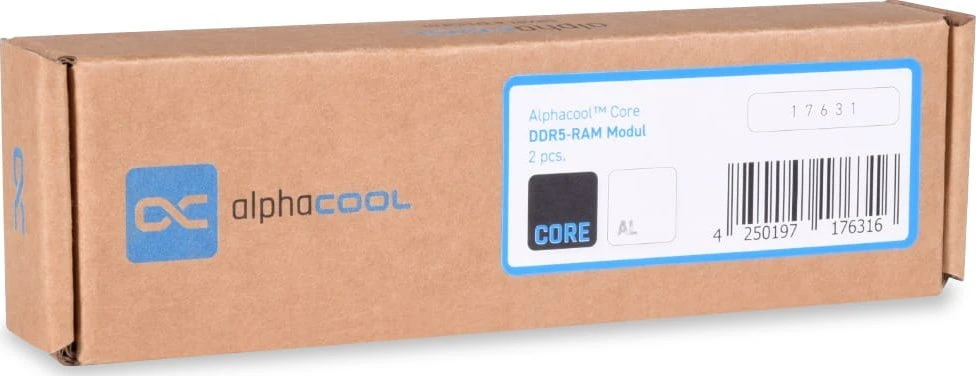 Alphacool DDR5 RAM pakuotės dėžutė