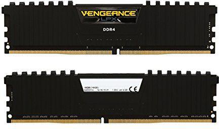 RAM CORSAIR DDR4 2400MHz 16GB 2 x 288 DIMM Nebuferinis 14-16-16-31 Vengeance LPX Juodas Šilumos skirstytuvas 1.20V