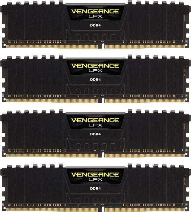 RAM „Corsair DIMM 32 GB DDR4-3200 (4x 8 GB) keturių rinkinių atmintis, CMK32GX4M4B3200C16, „Vengeance LPX“, INTEL XMP