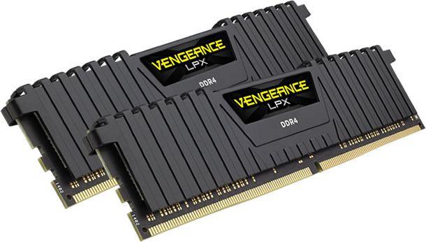 RAM CORSAIR DDR4 2666MHz 8GB 1x8GB 288 DIMM Be buferio 16-18-18-35 Vengeance LPX Juodas Šilumos skirstytuvas 1.2V XMP2.0
