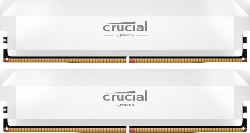 RAM Crucial Pro Overclocking 32GB [2x16GB 6400MHz DDR5 CL38 UDIMM] balta
