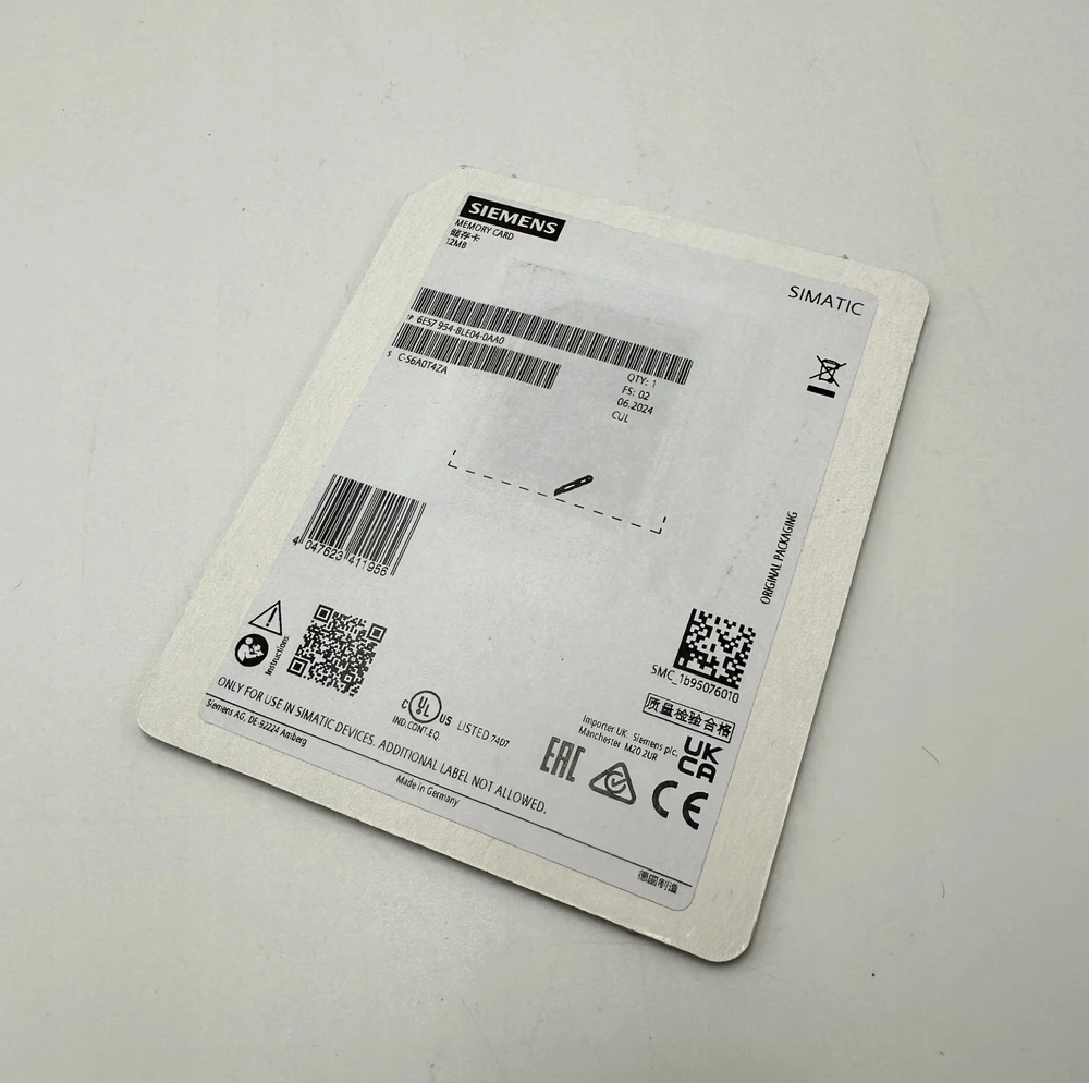 Siemens Kitos ATMINTIES KORTELĖS 12 MB, 6ES7954-8LE04-0AA0