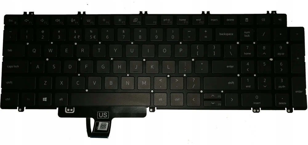 Dell nešiojamojo kompiuterio atmintis Klaviatūra, vidinė,