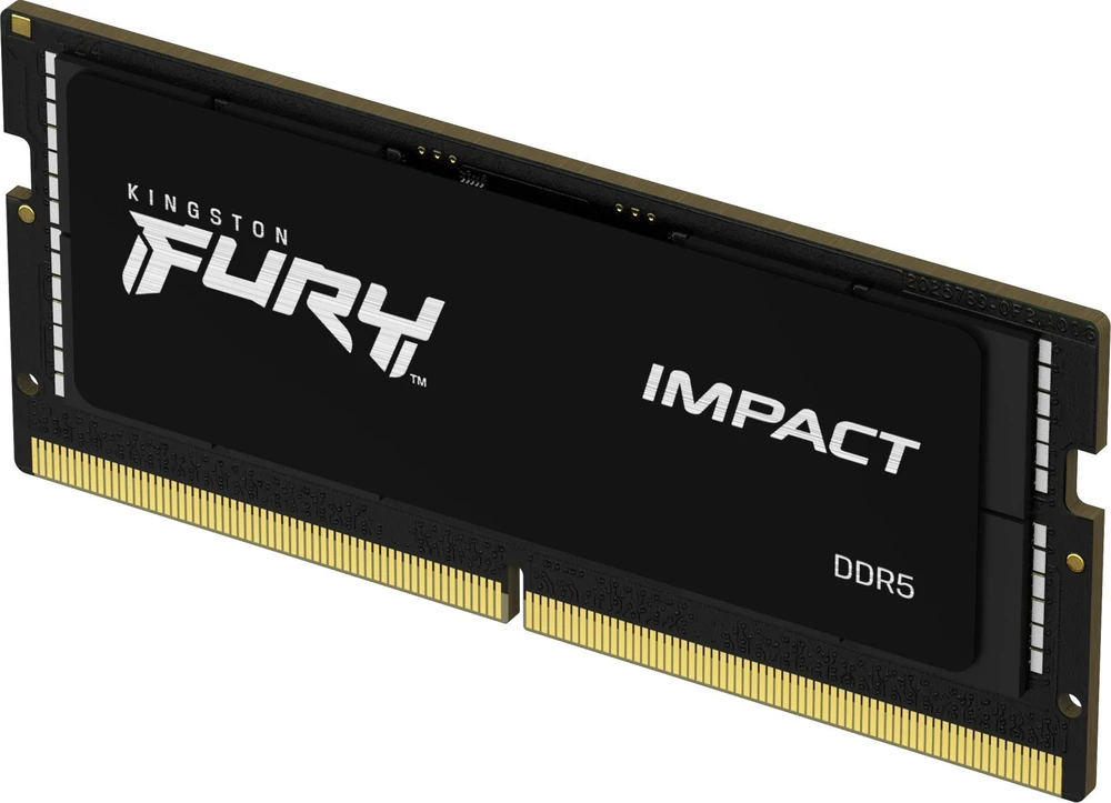 RAM „Kingston KF564S38IBK2-32“ 32 GB 6400 MT/s DDR5 CL38 SODIMM (2 komplektai) FURY Impact PnP | Kingstonas