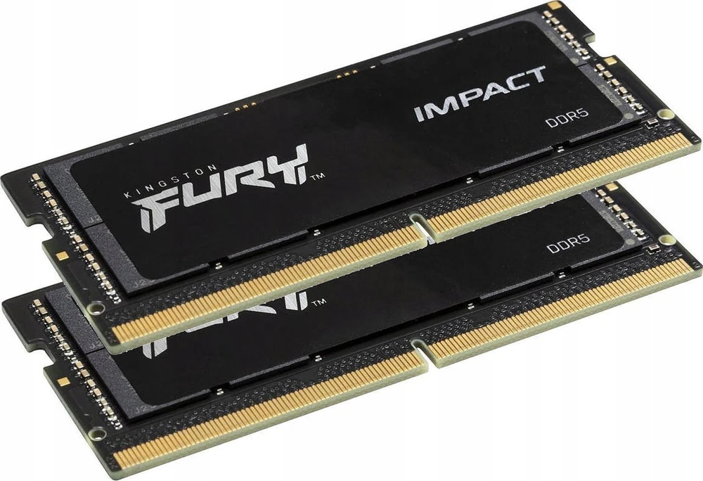 RAM „Kingston KF564S38IBK2-32“ 32 GB 6400 MT/s DDR5 CL38 SODIMM (2 komplektai) FURY Impact PnP | Kingstonas
