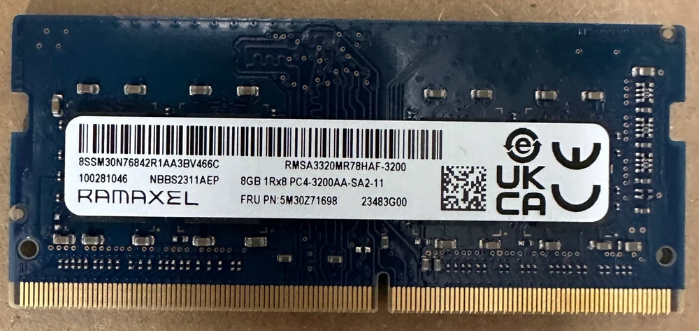 RAM Lenovo 8 GB DDR4 SODIMM atminties modulis