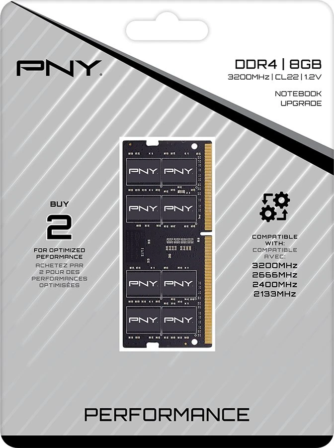 RAM atmintis PNY MN8GSD43200-TB 8 GB DDR4 3200 MHz CL22