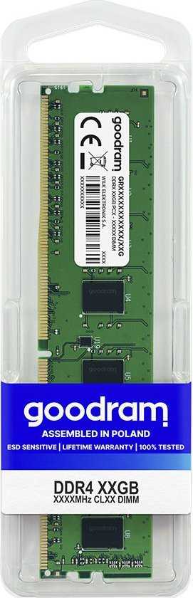 Atmintis GoodRam DDR4, 4 GB, 2400 MHz, CL17 (GR2400D464L17S / 4G)